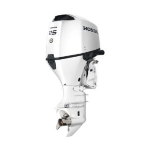 Buy 115hp Honda White Outboard | Intelligent Shift and Throttle, Electric Start, 25″ Shaft | BF115JXDA
