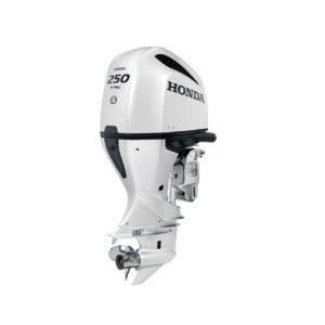 250hp Honda Outboard White | Remote Mechanical, Electric Start, 30″ Shaft, Counter Rotation | BF250DUCRA