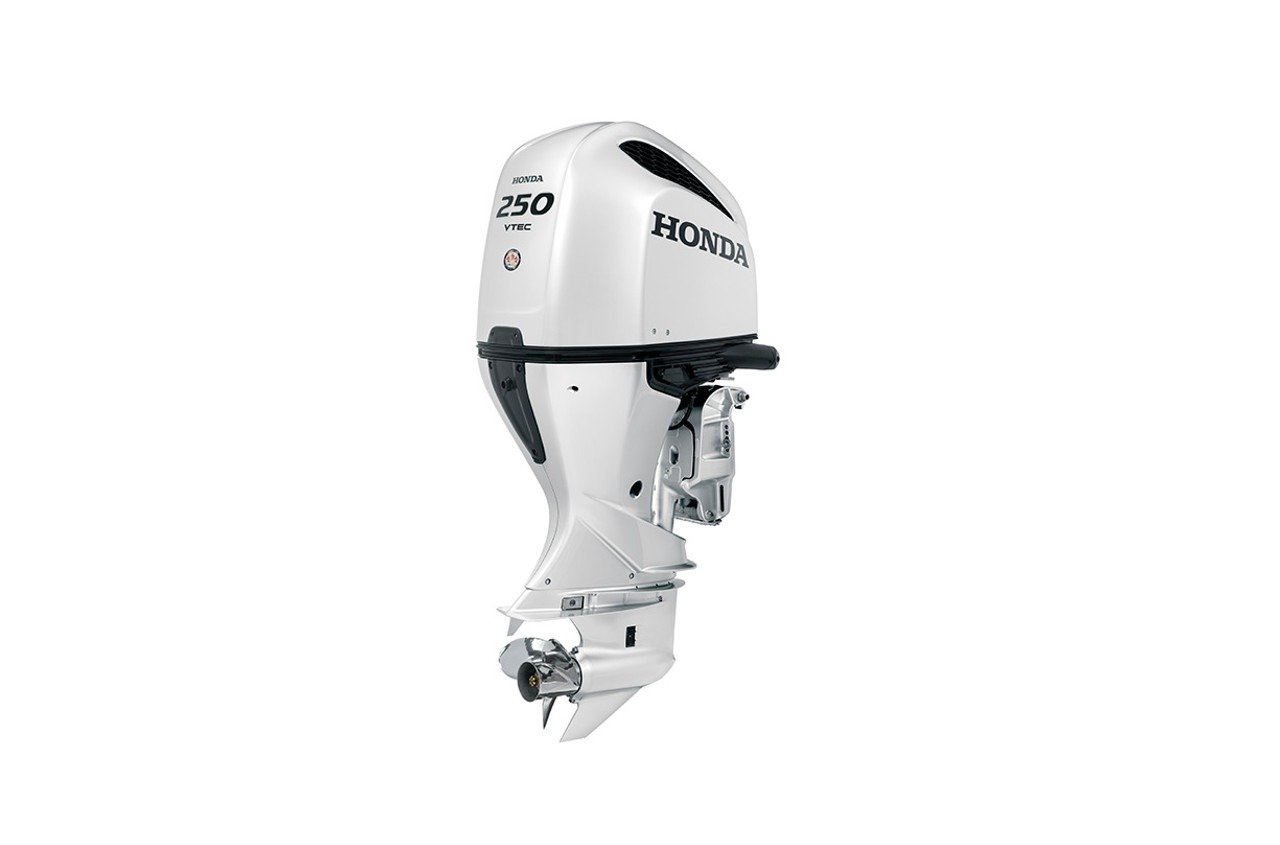 Buy Honda 250hp Outboard Motor | White iST | Intelligent Shift and Throttle, Electric Start, 30" Shaft, Counter Rotation | BF250DUCDA