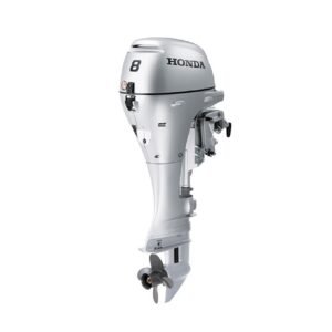 Honda 8hp Outboard Motor For Sale | Power Thrust | Remote Mechanical, Electric and Manual Start, 20″ Shaft | BFP8DK3LRT