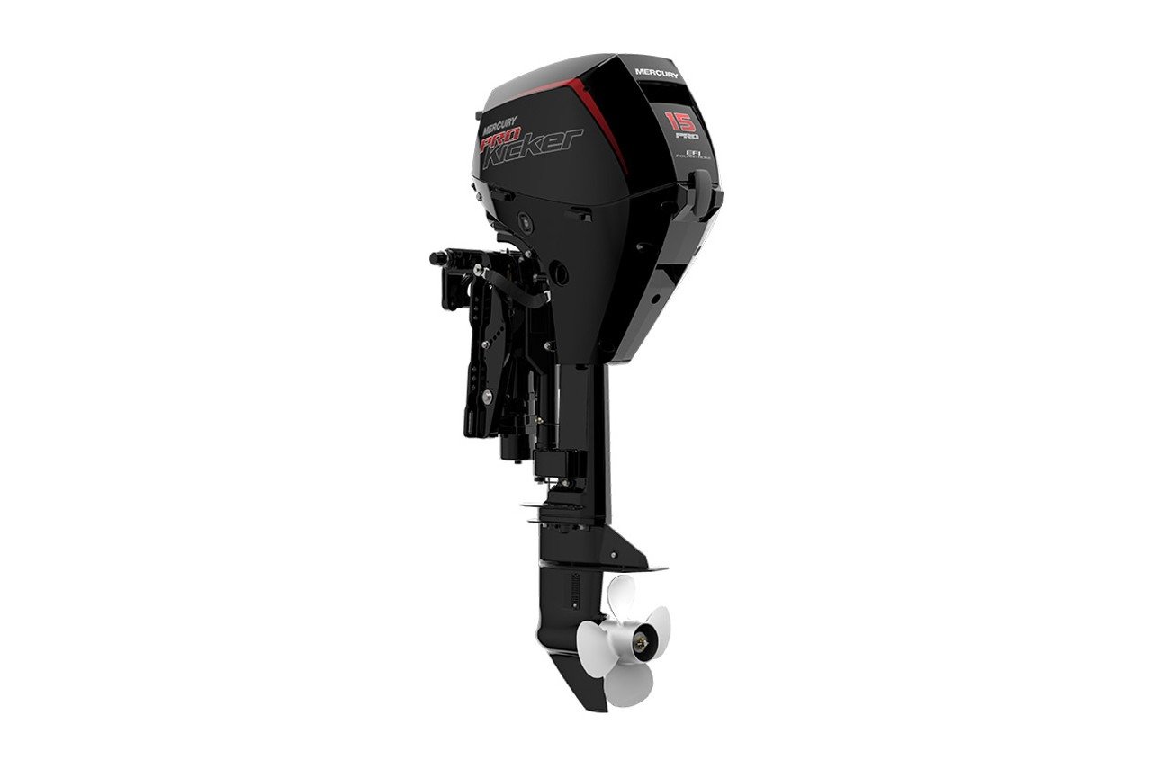 Mercury 15hp Outboard For Sale | ProKicker | EFI, Remote Mechanical, Electric and Manual Start, 20" Shaft | 15ELPT