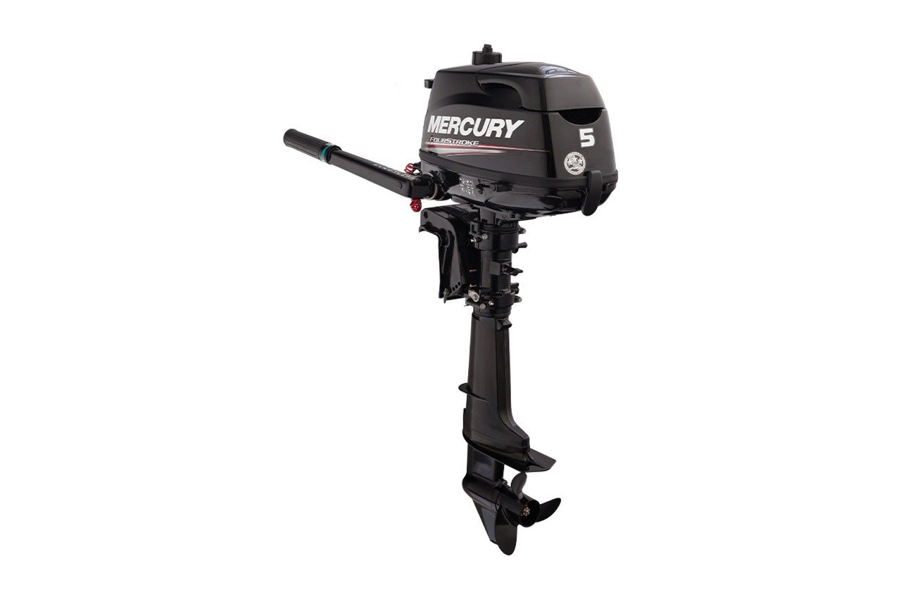 Mercury 5hp Outboard For Sale | Tiller, Manual Start, 25" Shaft | 5MXLH