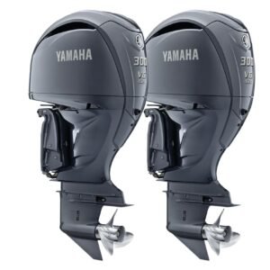 Twin Yamaha 300hp DEC Outboards | Digital Electronic Controls, 30″ Shaft | F300UCB & LF300UCB