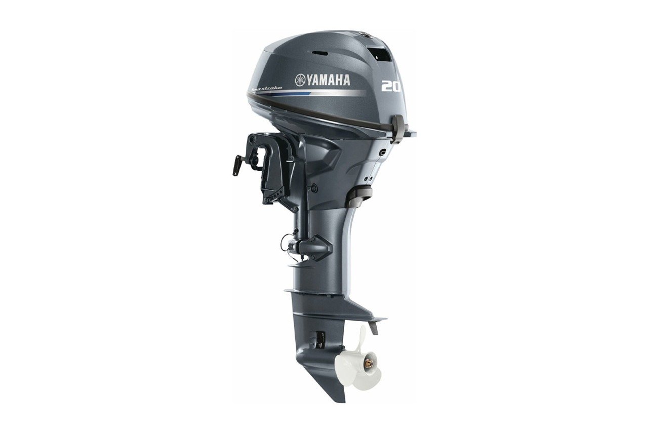 Yamaha 20hp Outboard For Sale | Remote Mechanical, Electric & Manual Start, 20" Shaft | F20LWPB