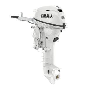 Buy Yamaha 25hp Outboard Motors | Tiller, Electric & Manual Start, 15″ Shaft | White | F25SWTHC2