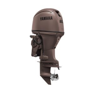 Yamaha 60hp Matte Brown Outboard | Remote Mechanical, 20″ Shaft | F60LC3