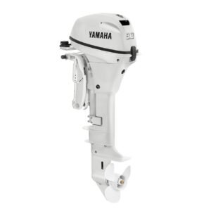 Yamaha 9.9hp High Thrust Outboard | Remote Mechanical, Electric Start, 25″ Shaft | White | T9.9XPB2